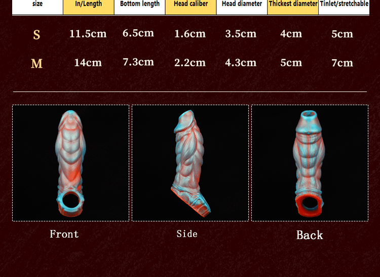 Fantasy Ribbed Silicone Sleeve Extender
