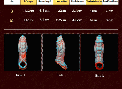 Fantasy Ribbed Silicone Sleeve Extender