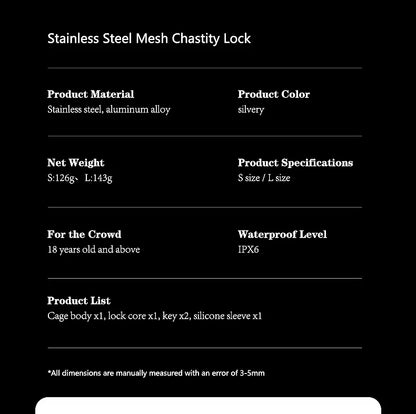 Stainless Steel Breathable Cage