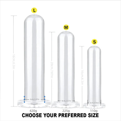 Smooth Test Tube Anal Plug Transparent Buttplug G-spot Stimulate Prostate Massager Sex Toy for Man Crystal Anal Dildo for Woman