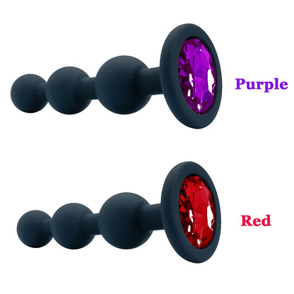 3-Ball Silicone Anal Trainer — Beginner 5 Colours