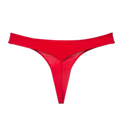 2 Pcs T-back Cotton Thong Underwear for Women Sports Ladies Seamless Panties Low Rise Solid Sexy Tanga
