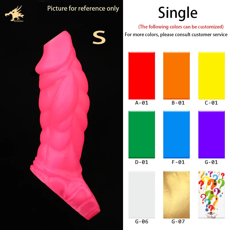 Fantasy Ribbed Silicone Sleeve Extender