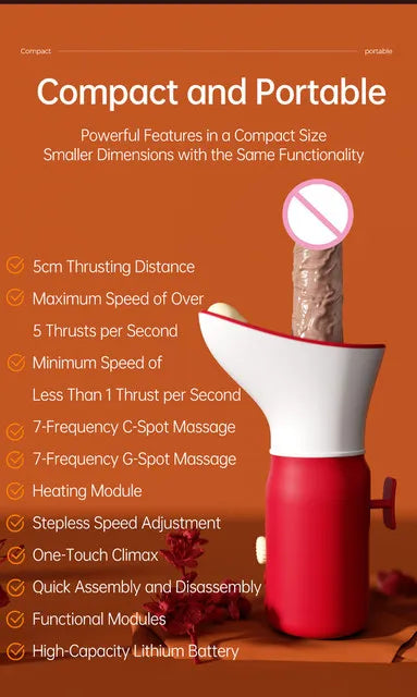 3-in-1 Heating Thrusting Sex Machine
