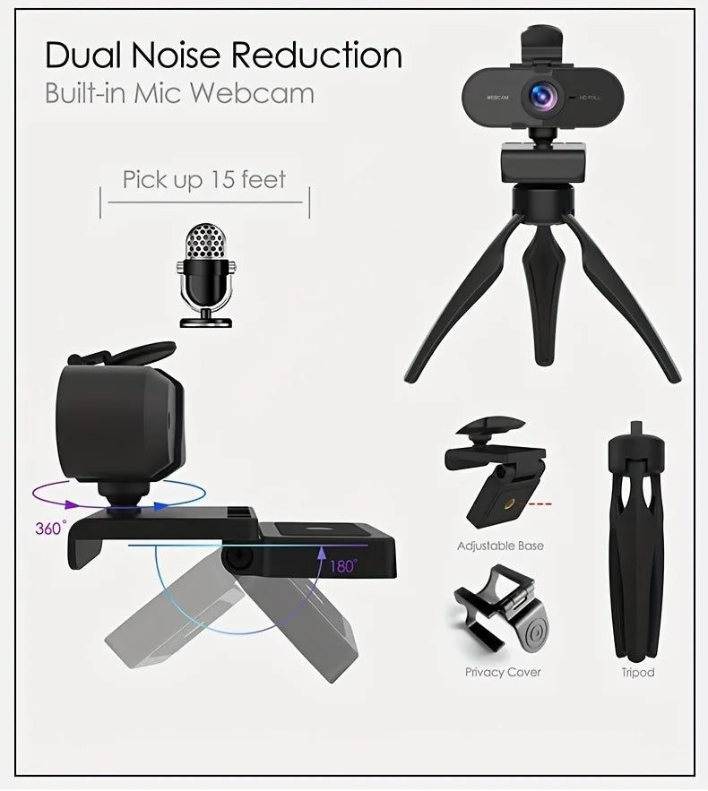 Full HD Professional Mic Webcam