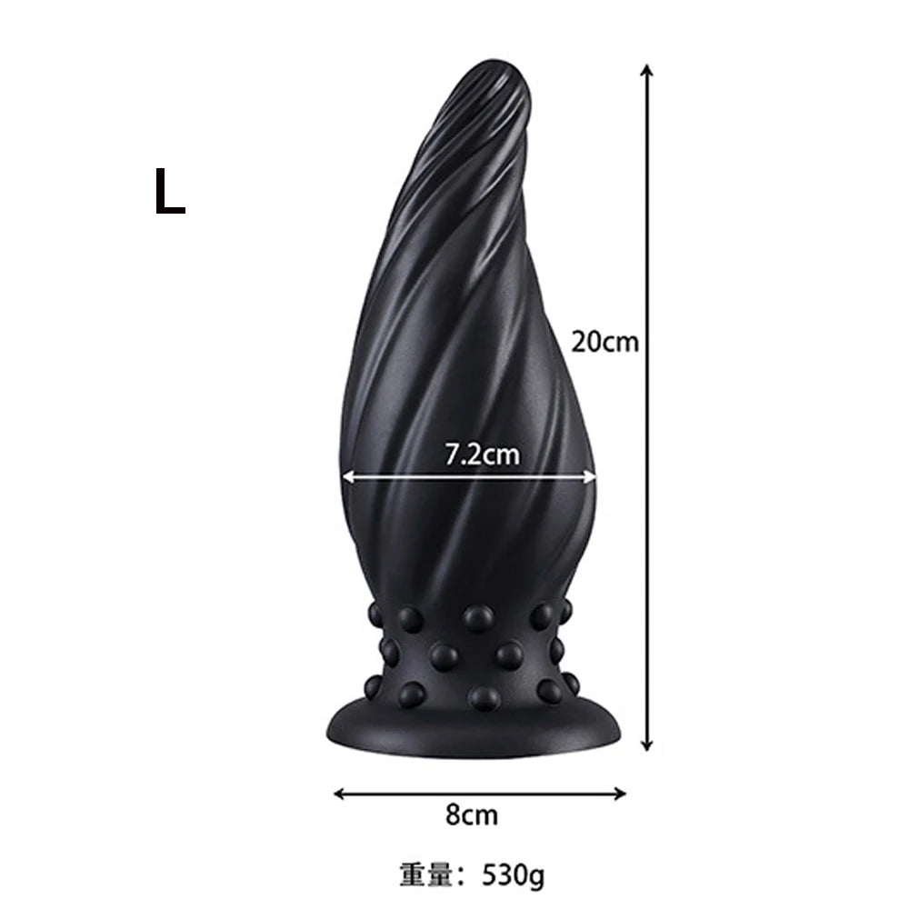 Luminous Glow Silicone Anal Plug — 5 Sizes Body Safe