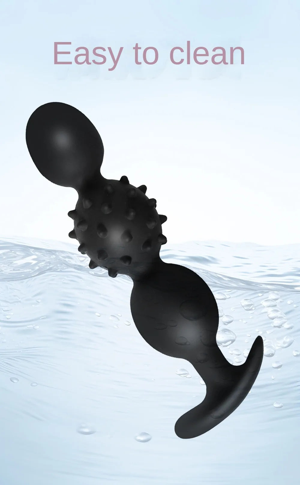 Vibrating Silicone Plug Built In Ball