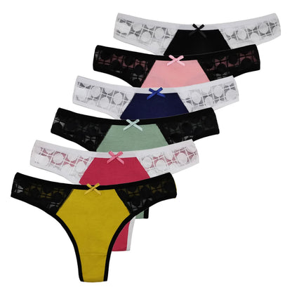 5 PCS/Set Women's Panties Sexy Lingerie Female Underpants G-String Girl Pantys M-XL Cotton Thongs