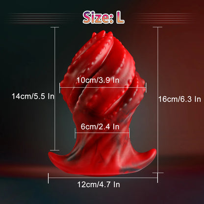 Big Silicone Butt Plug — Smooth Tapered S M L