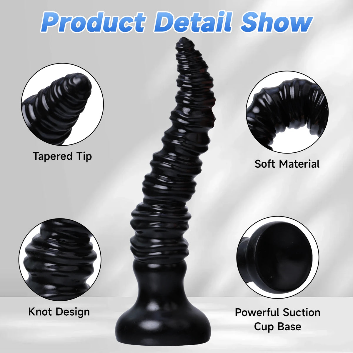 Soft Overlength Dildo Butt Plug
