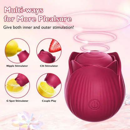 Rose-Shaped Clitoral Vibrator