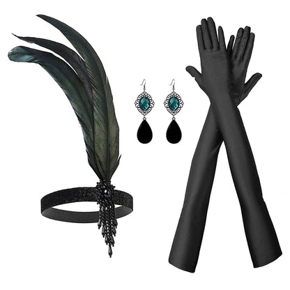1920s Flapper Cosplay Accessory Set