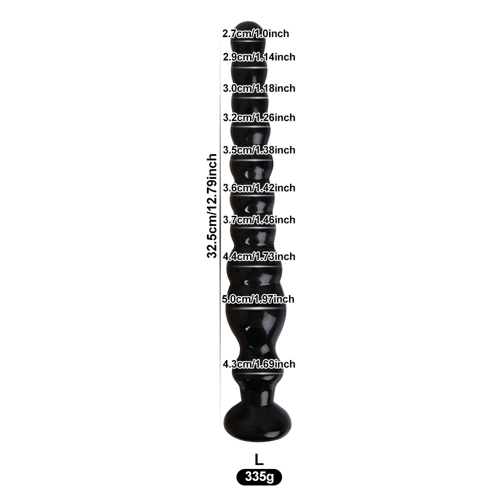 Long Graduated Anal Beads — Flexible PVC Four Styles