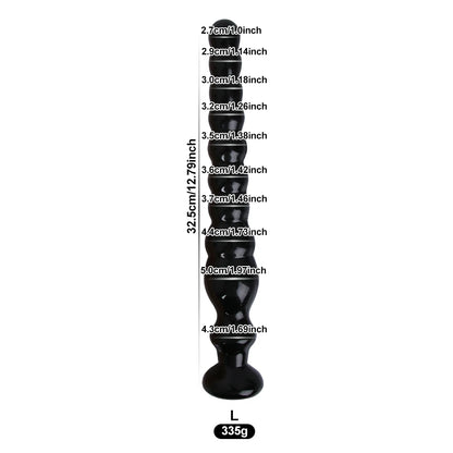 Long Graduated Anal Beads — Flexible PVC Four Styles