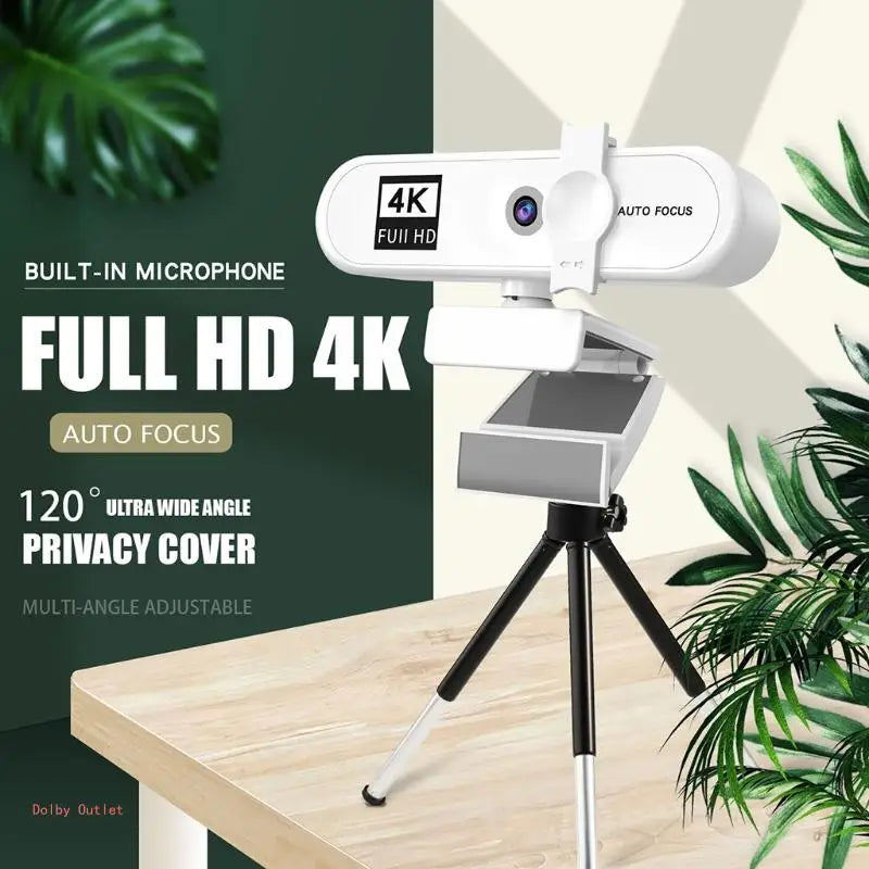4K HD USB Webcam with Autofocus
