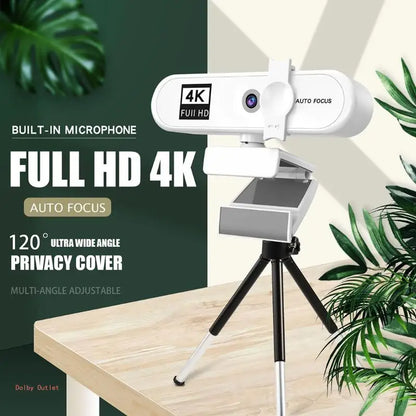4K HD USB Webcam with Autofocus