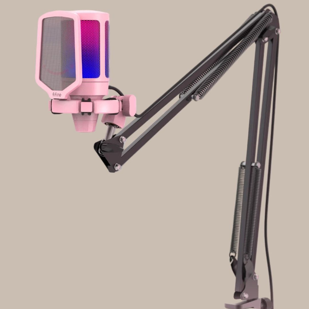 Microphone with RGB Lighting