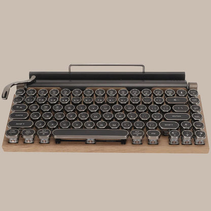 Vintage Wooden Mechanical Keyboard