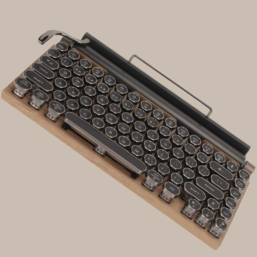 Ergonomic Wooden Keyboard