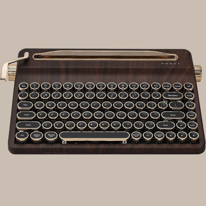 Creme Beige Premium Keyboard Golden