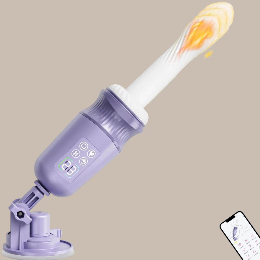App-Controlled Heating Thrusting Sex Machine