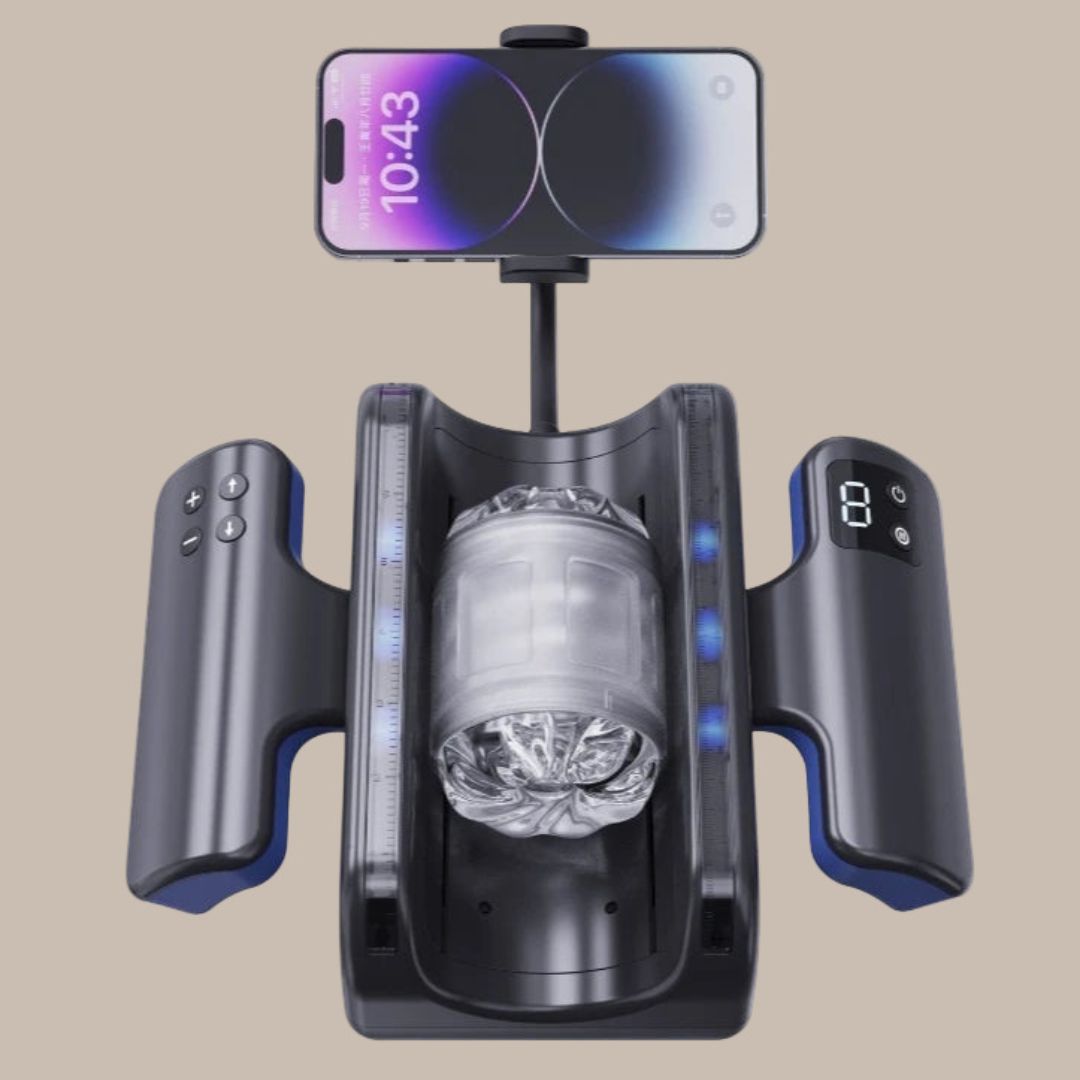 LCD Thrusting Stroker Machine with Phone Stand