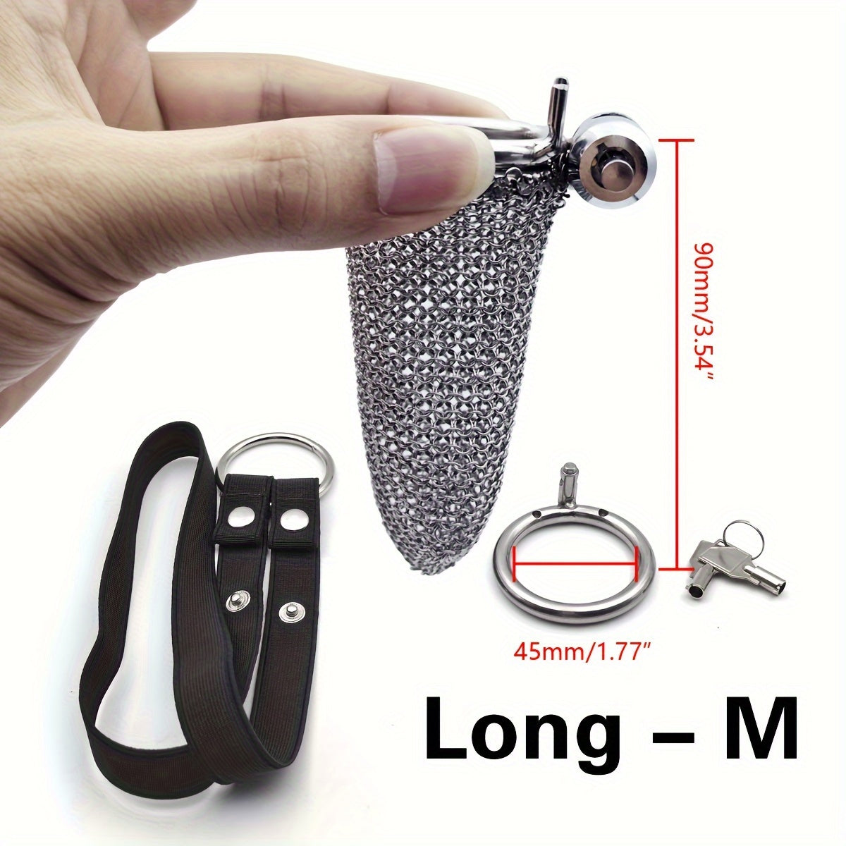 Luxury Mesh Metal Chastity