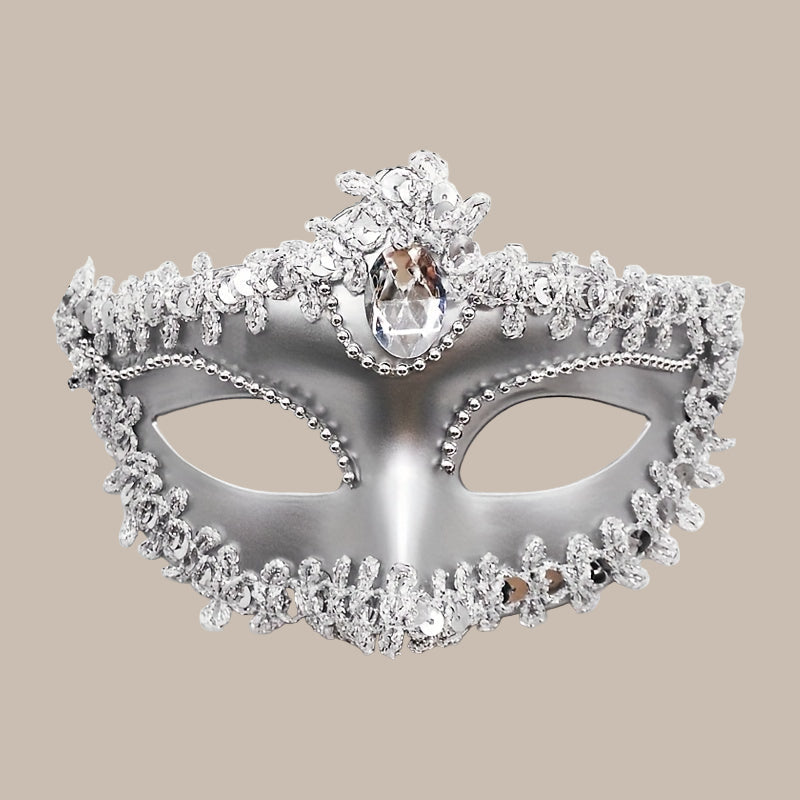 Rhinestone Venetian Princess Mask