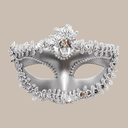 Rhinestone Venetian Princess Mask
