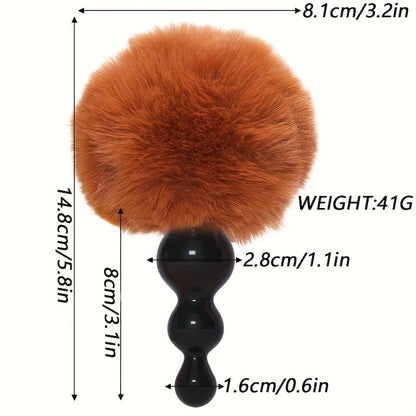 Rabbit Fox Tail Cosplay Sex Toys for Couples Silicone Anal Plug for Men And Women Plush Sex Toy with Rabbit Tail Prostate Massager Sexy Erotic Role Play Butt Plug Sex Shop Erotic Plug