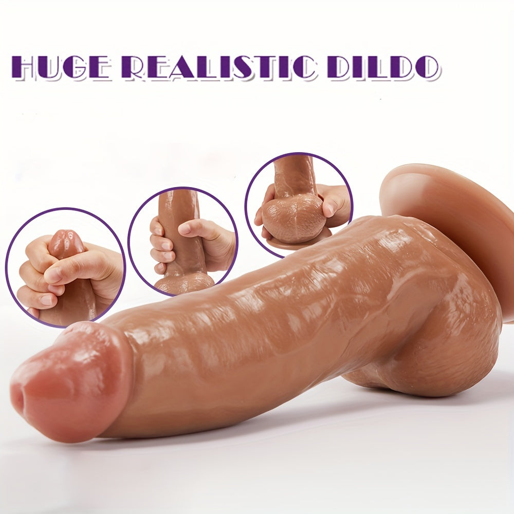 Compact Thick Silicone Wand with Suction Base