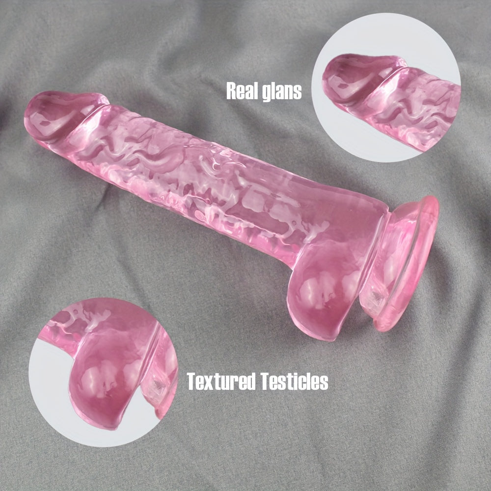 Pink Transparent Dildo