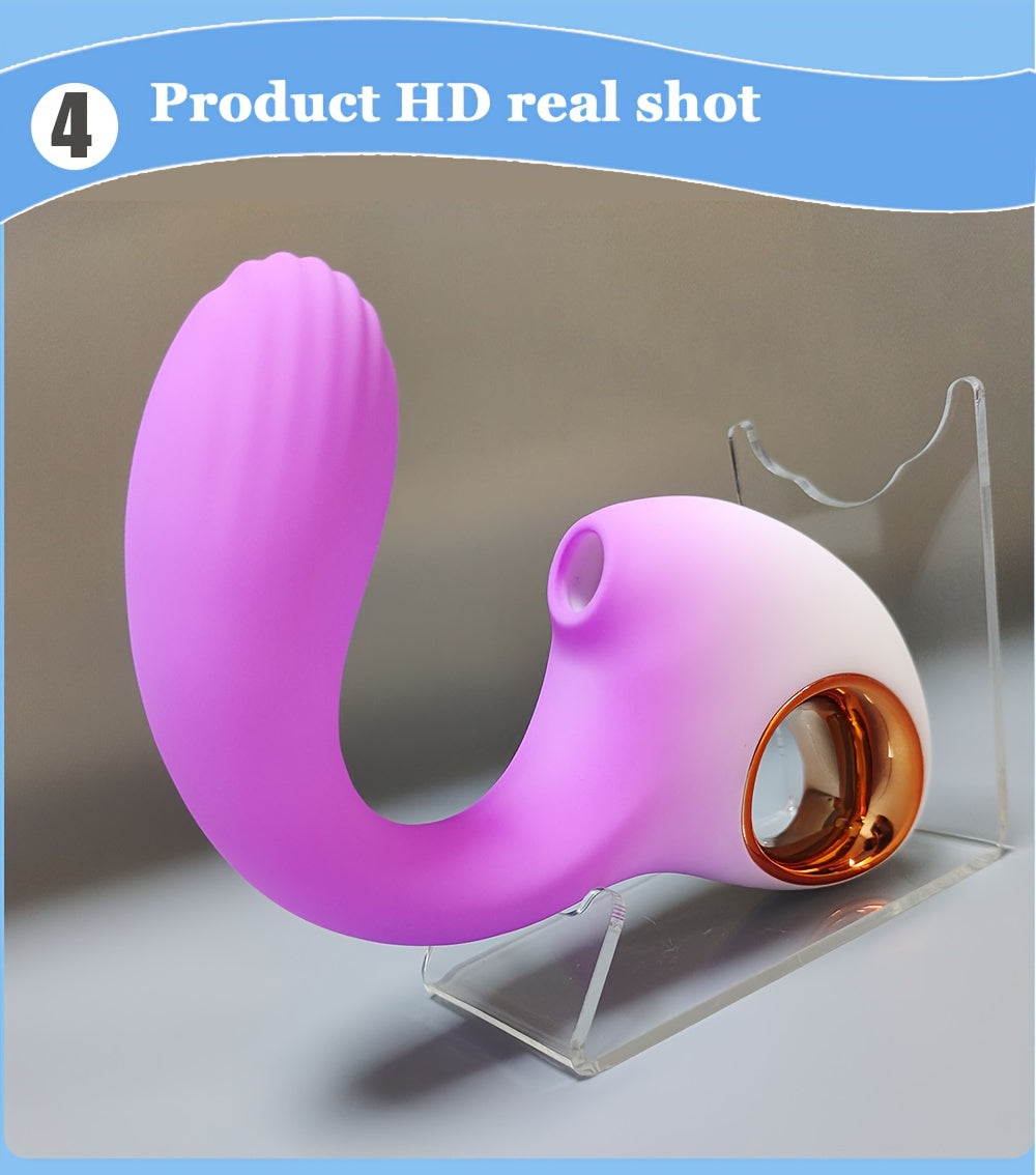 Silicone Clit Suction Vibrator — 10-Speed USB Rechargeable