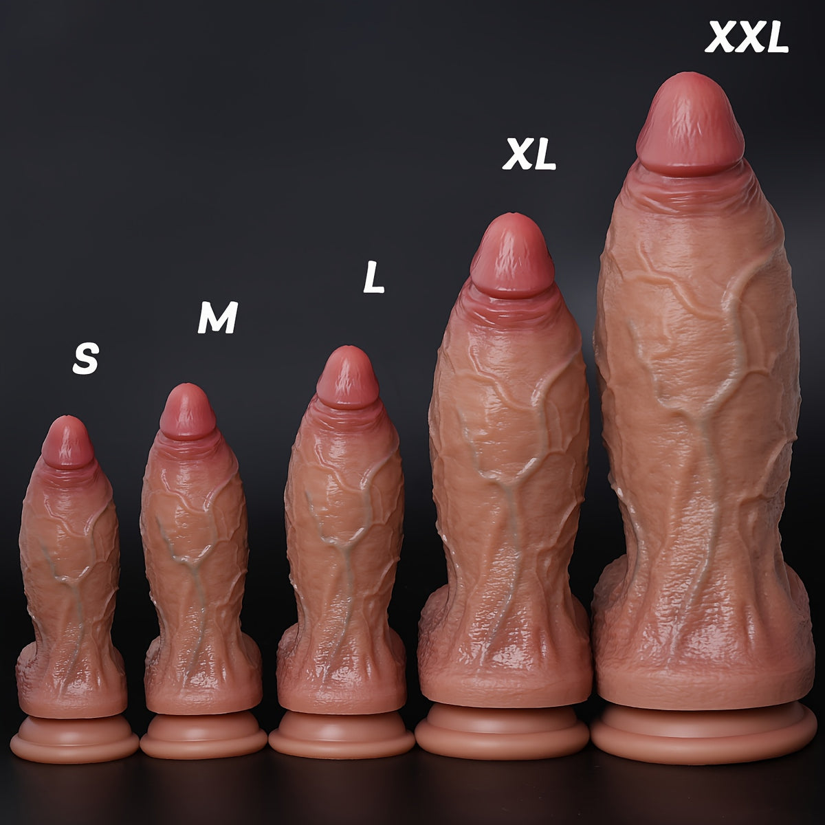 Huge Thick Silicone Wand – 5 Sizes S to XXL