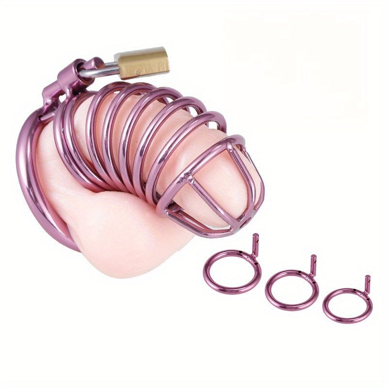 Polished Metal Male Chastity Cage