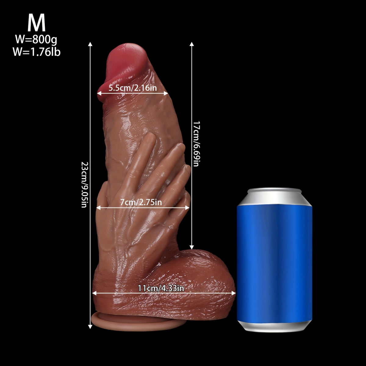 Wireless Remote Thrusting Heating Silicone Wand – S, M & L