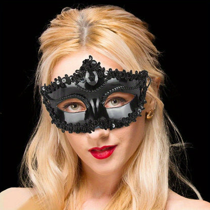 Rhinestone Princess Masquerade Mask 8-Pack