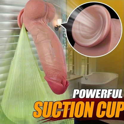 Dual-Density Real-Skin Texture Silicone Wand