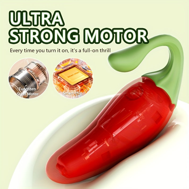 Ergonomic Vegetable-Shaped Vibrator