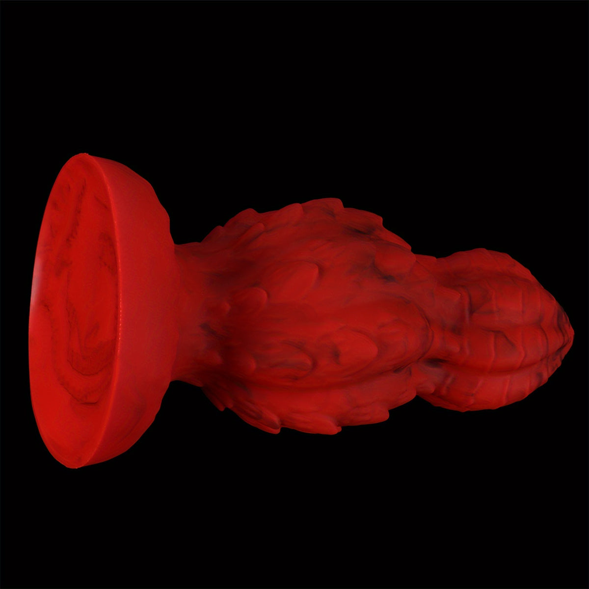 Spiral Scale Gourd Anal Plug — Glow Liquid Silicone S-XL