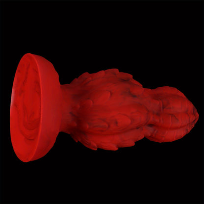 Spiral Scale Gourd Anal Plug — Glow Liquid Silicone S-XL