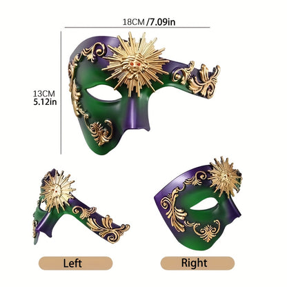 PVC Phantom Floral Half-Face Mask