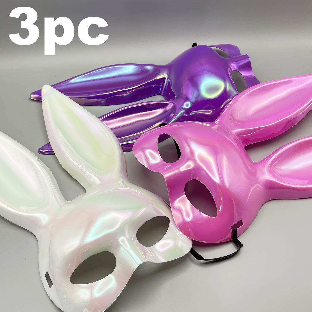Electroplated Bunny Girl Party Mask Set