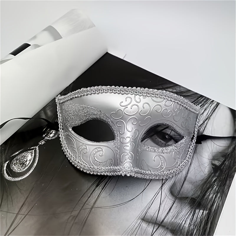 Hand-Painted Angel Half-Face Party Mask