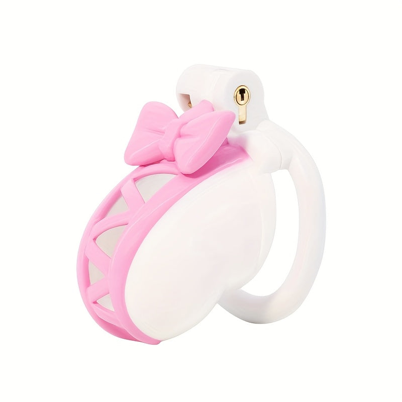 Pink Bow Chastity Cage