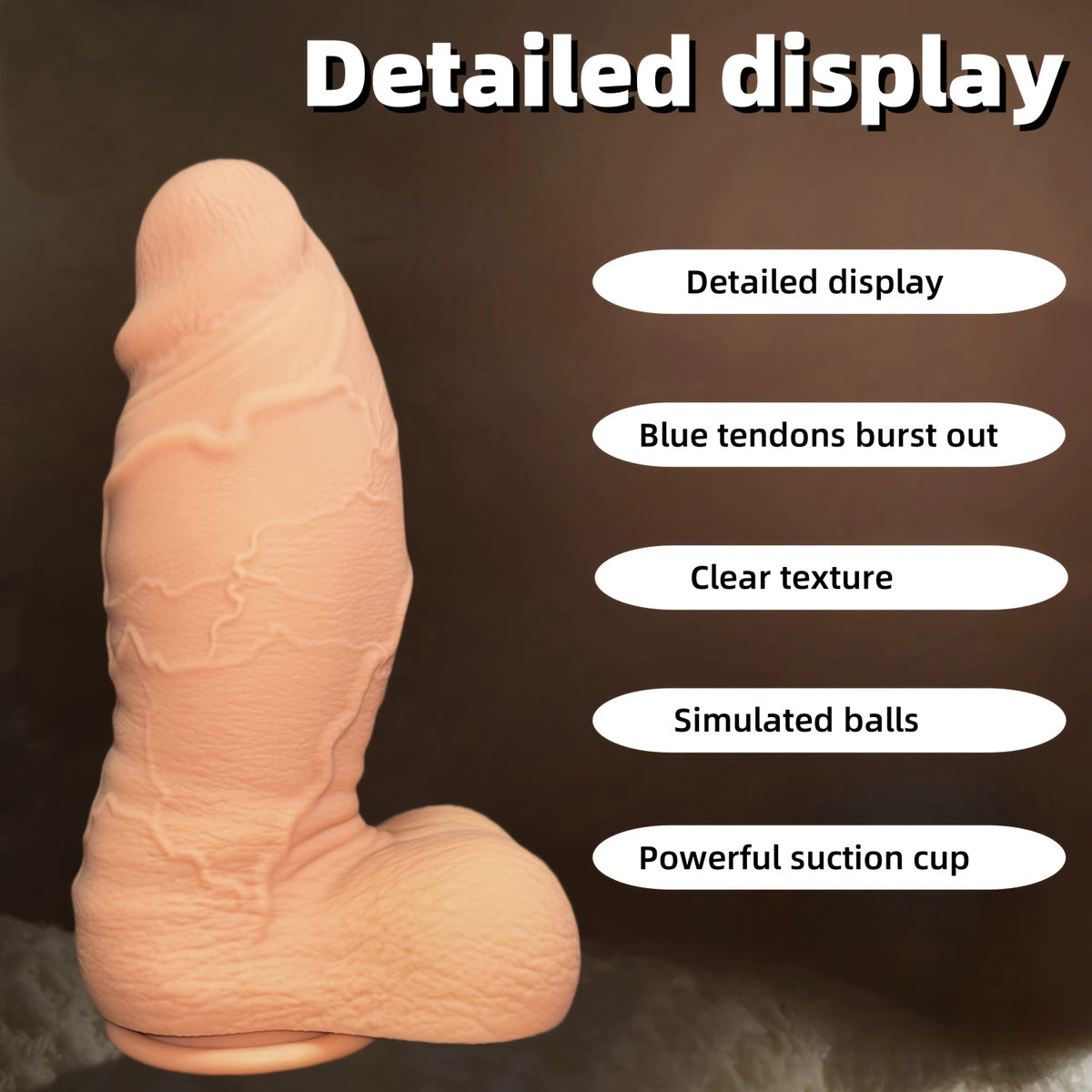 Thick 24 cm Premium Silicone Wand – 2 Colors & Sizes