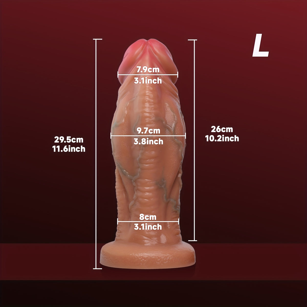 Huge Silicone Wand – 2 Colors & 3 Sizes