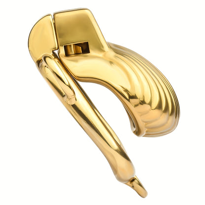 Golden Luxury Metal Chastity Cage