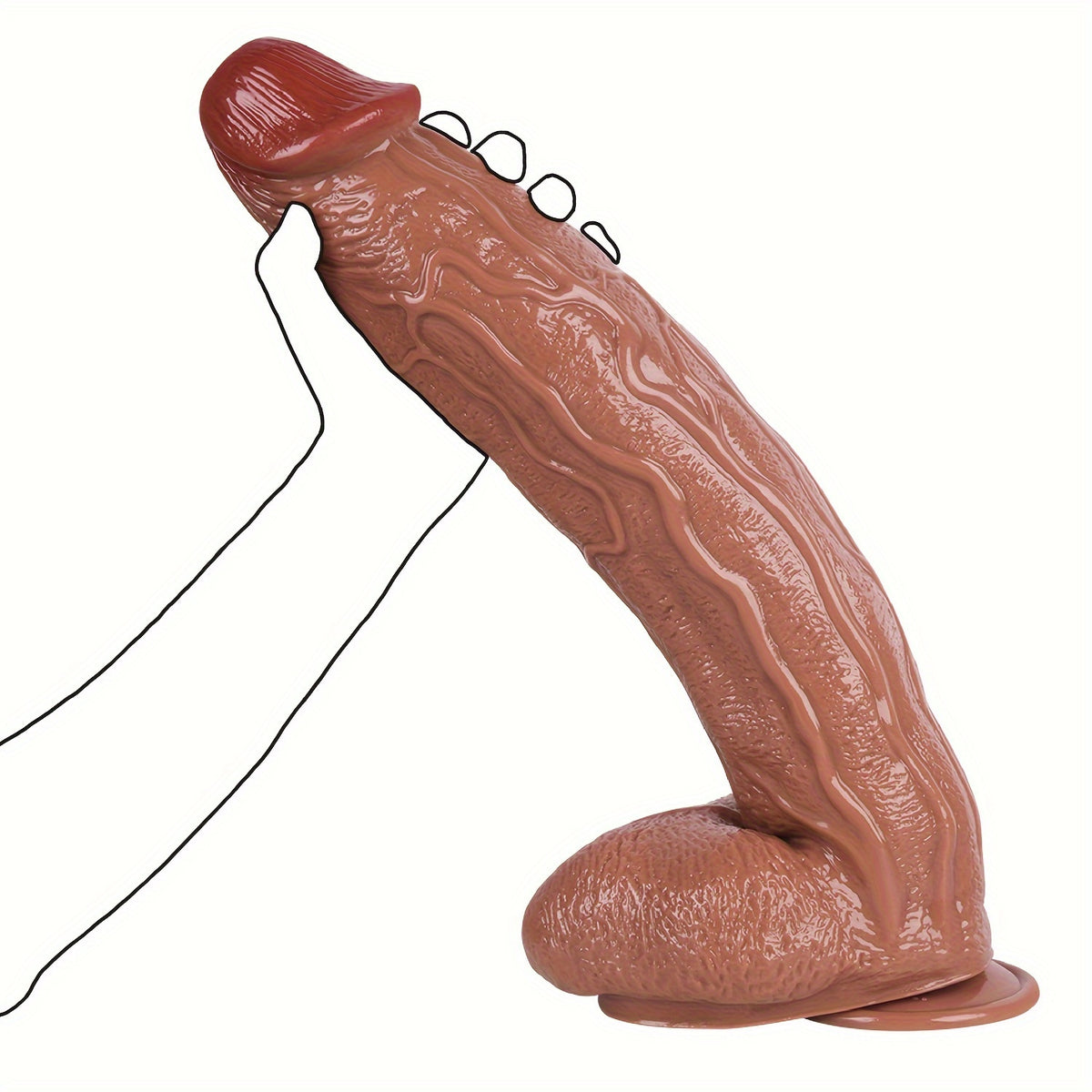 Waterproof 44 cm Latex-Free PVC Wand – Advanced Size