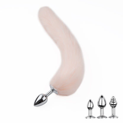 3pcs Detachable Fox Tail Metal Anal Plug, Three Types Plug Butt Plug, Cosplay Sex Games, Sex Toys For Men And Women